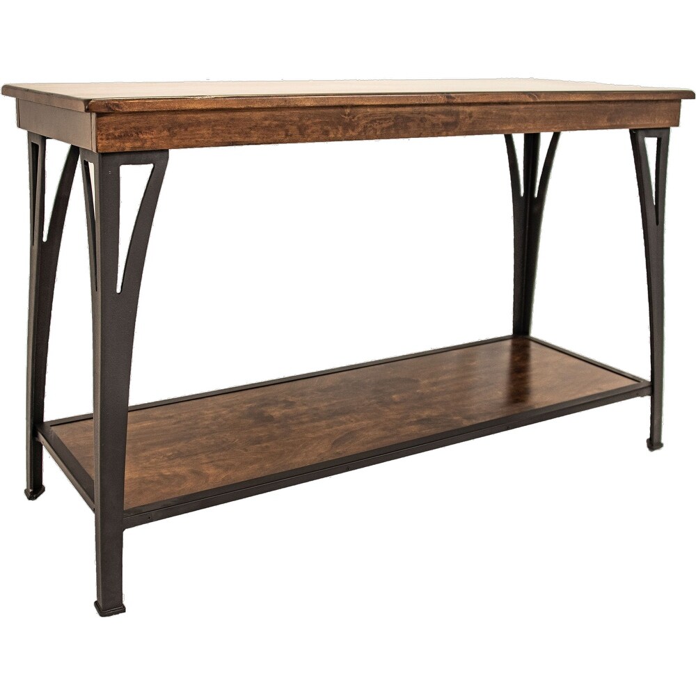 The District Copper Finish 1 shelf Sofa Table