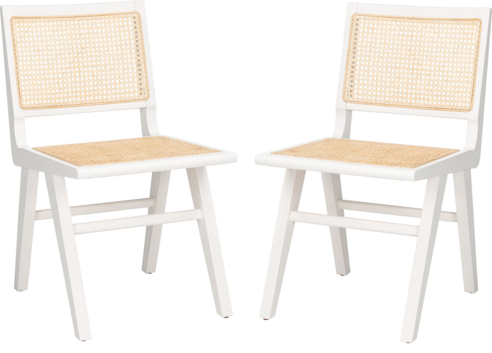 Hattie French Cane Dining Chair (Set of 2)   Tropical   Dining Chairs   by HedgeApple  Houzz