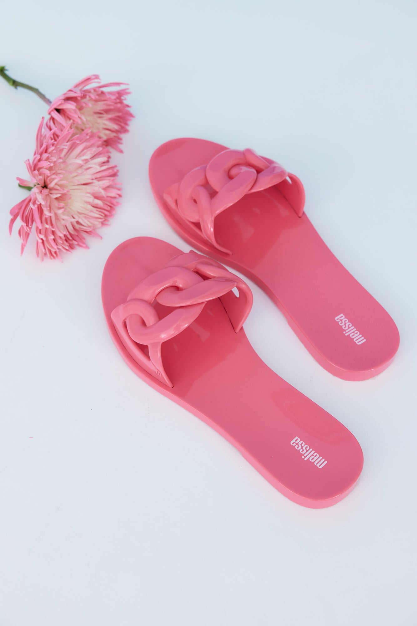 MELISSA Jelly Chain Slides Pink