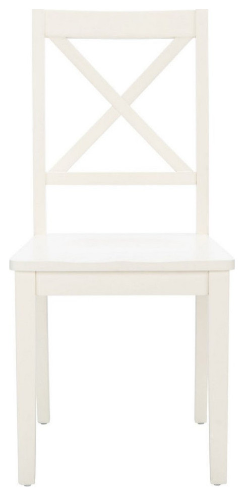 Pixie X Back Dining Chair  Set of 2  White   Transitional   Dining Chairs   by Rustic Home Furniture Deco  Houzz