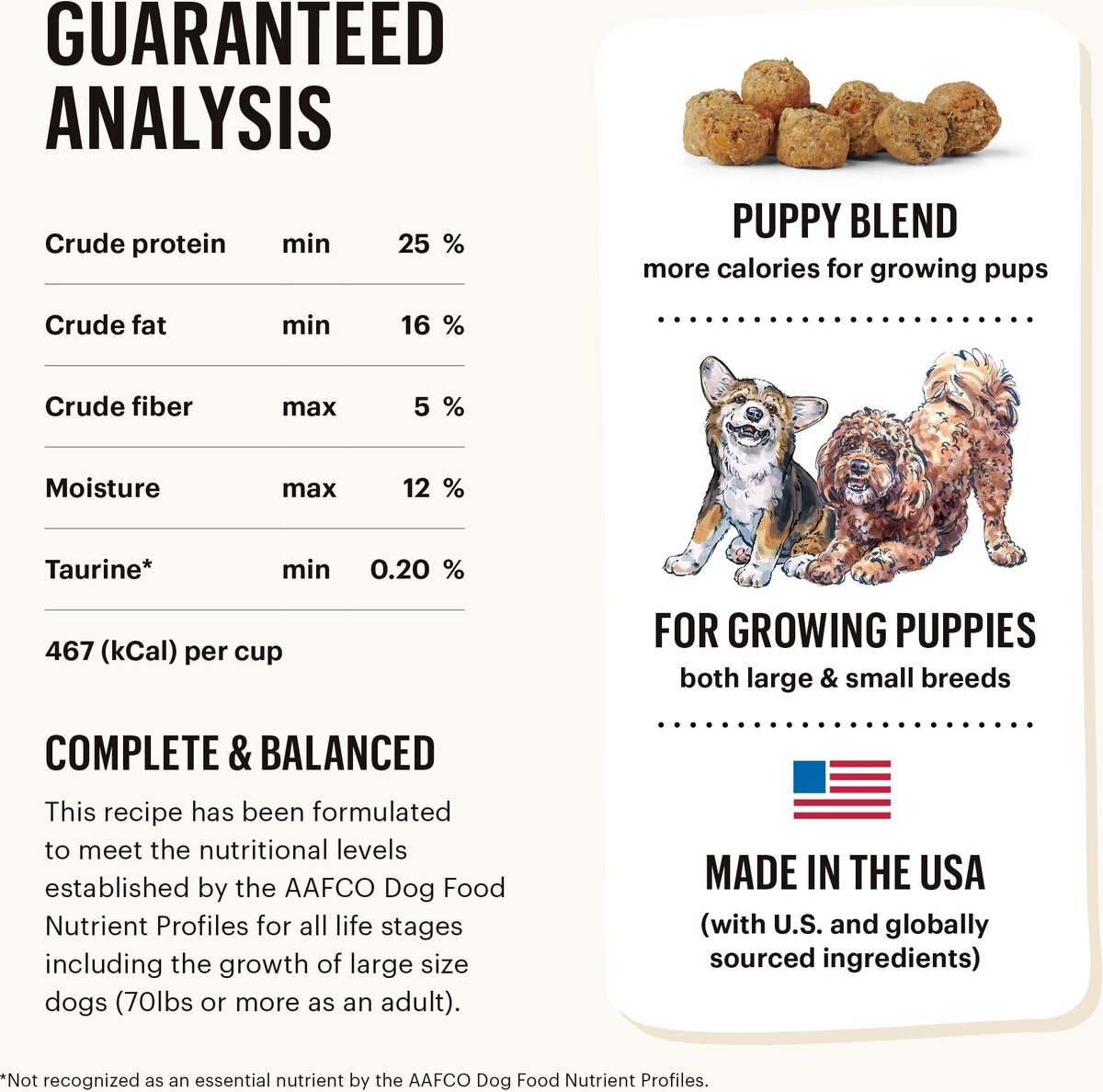 The Honest Kitchen Food Clusters Whole Grain Chicken and Oat Recipe Puppy Blend Dog Food