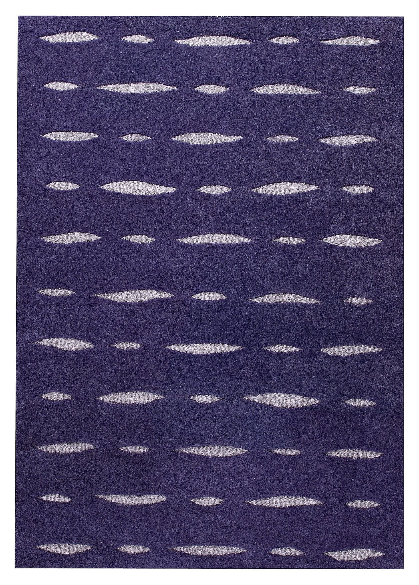 Wink Collection Hand Tufted Wool Area Rug in Purple design by Mat the Basics