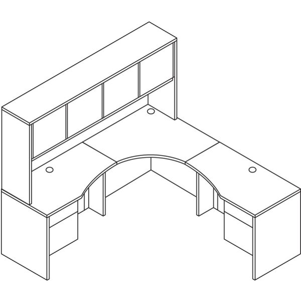 HON 10500 Stack-On Hutch for L-Station