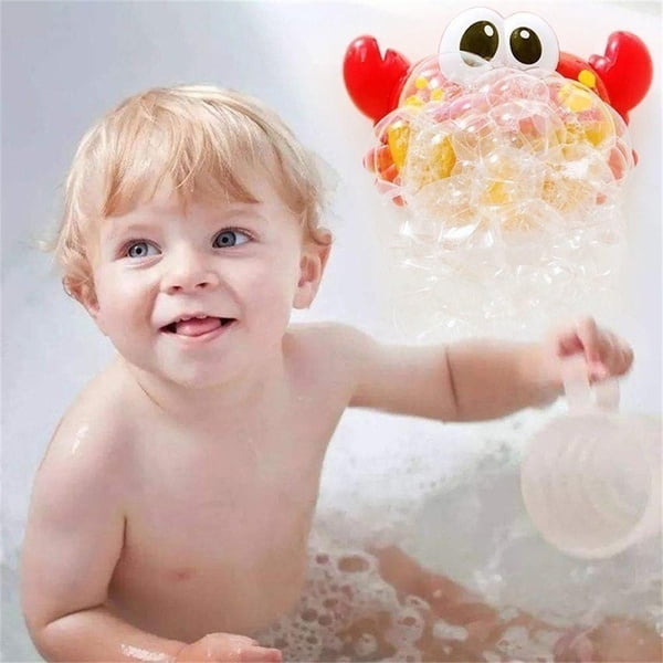 Willstar Lovely Electric Musical Bubble Crab Baby Bath Shower Toys Dreamlike Foam Making Machine for Toddlers(Built-in 12 Songs)