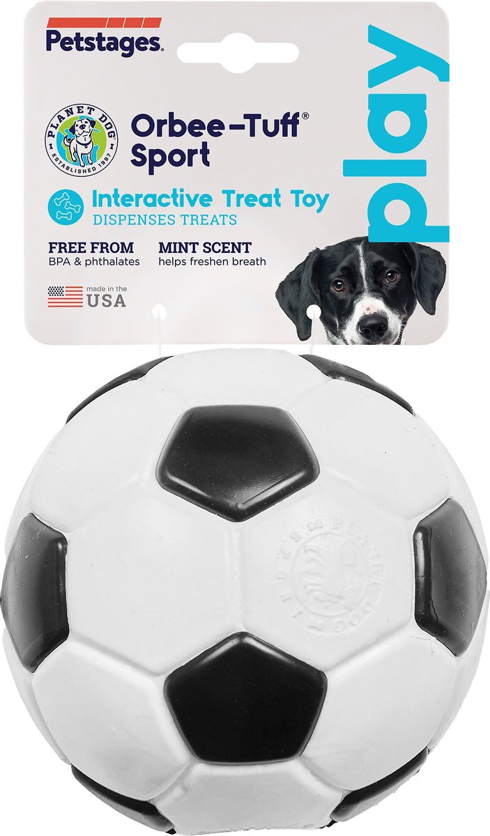 Planet Dog Orbee-Tuff Sport Soccer Ball Tough Dog Chew Toy