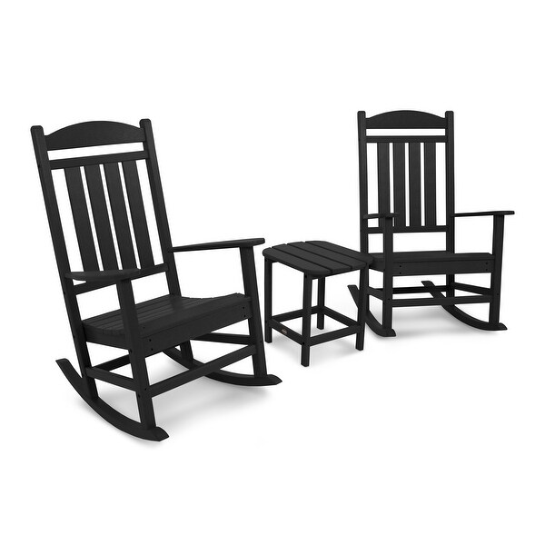 POLYWOOD Presidential Rocking Chair 3piece Set