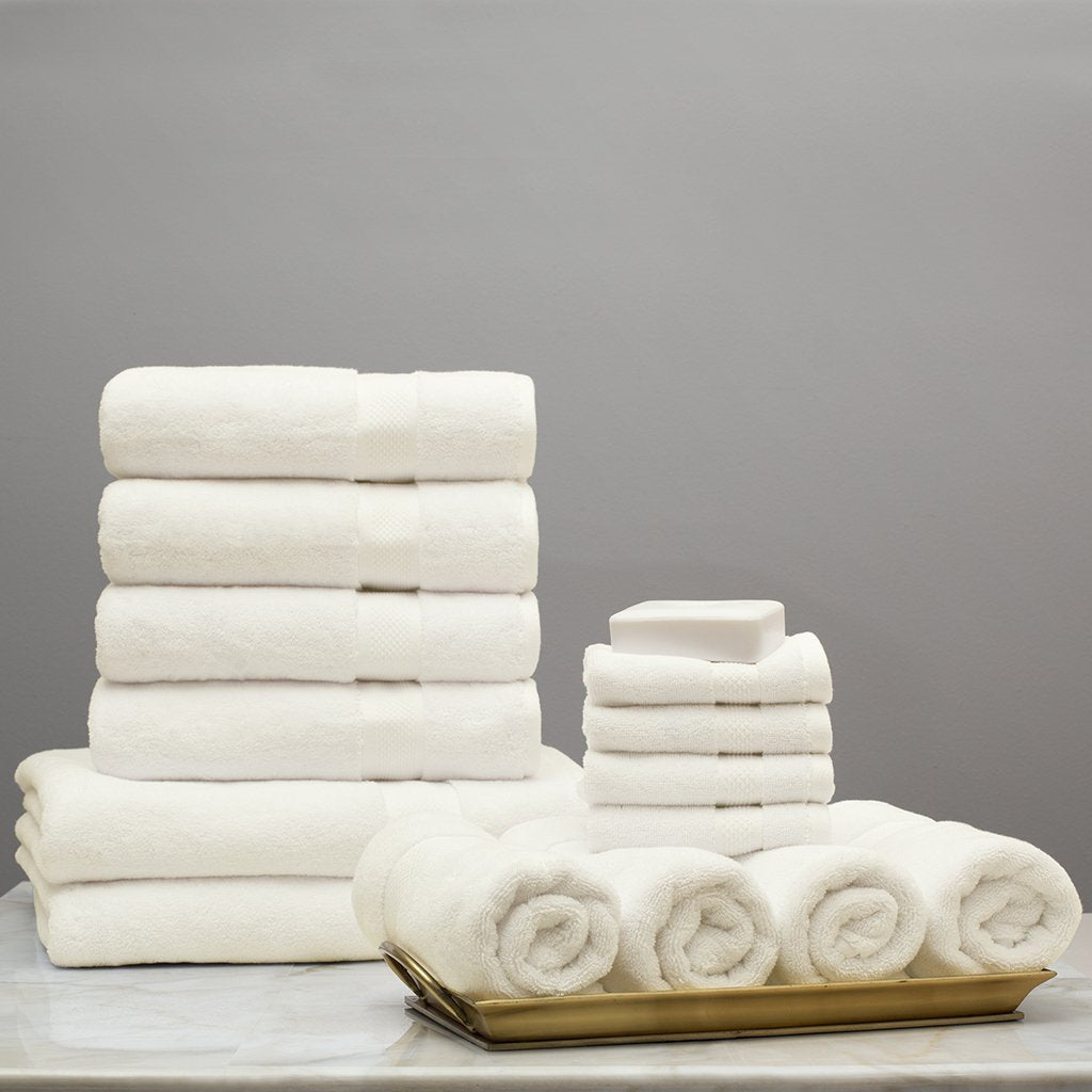 Classic Ivory Towel Resort Bundle (4 Wash + 4 Hand + 4 Bath Towels + 2 Bath Sheets)