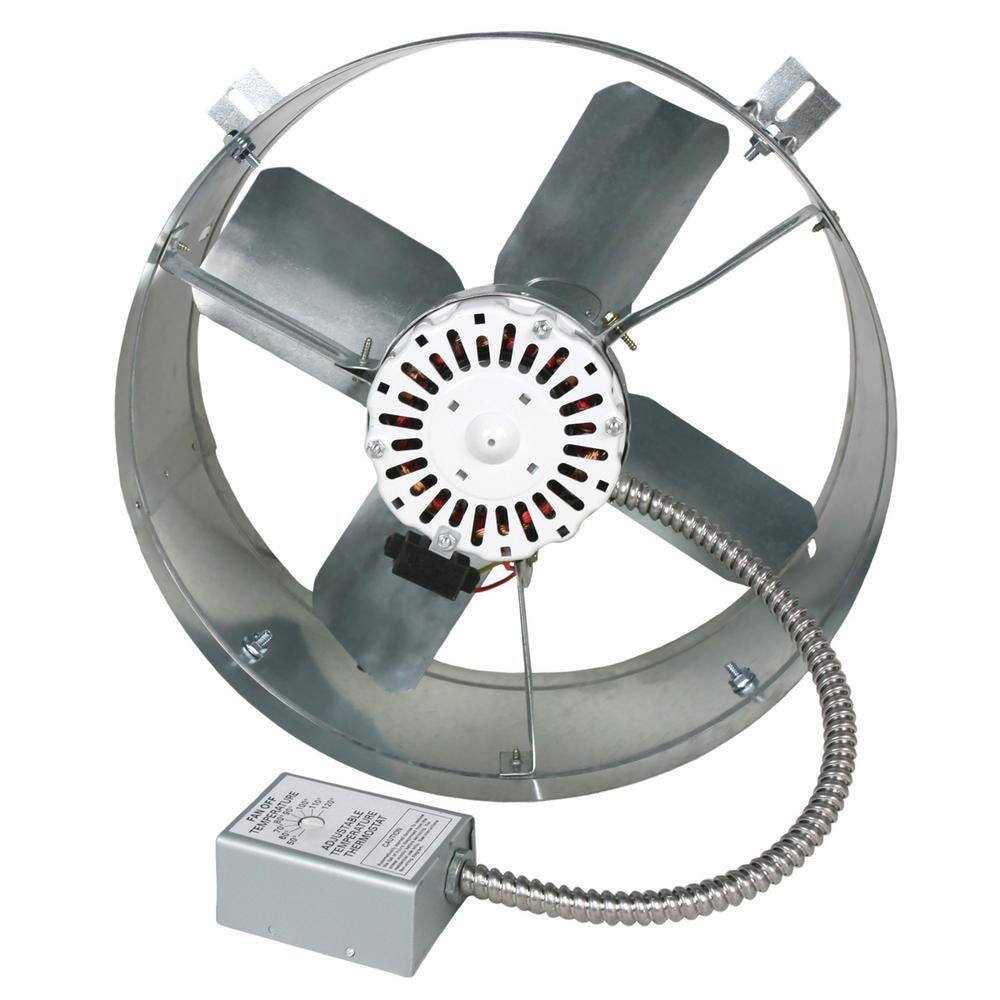 Maxx Air 1600 CFM Mill Electric Powered Gable Mount Electric Attic Fan CX1600UPS