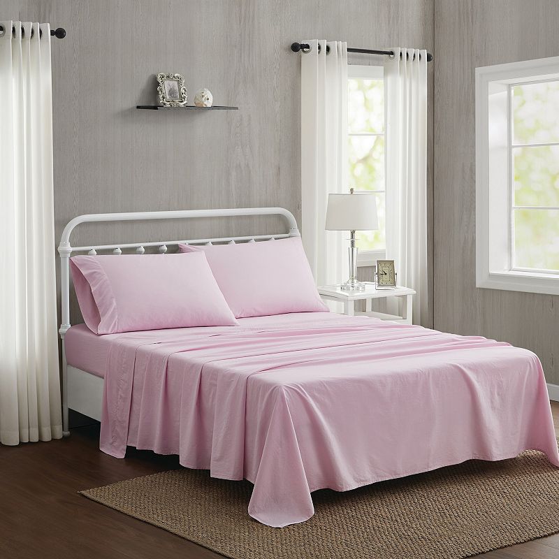 The Farmhouse Washed Pink Sheet Set