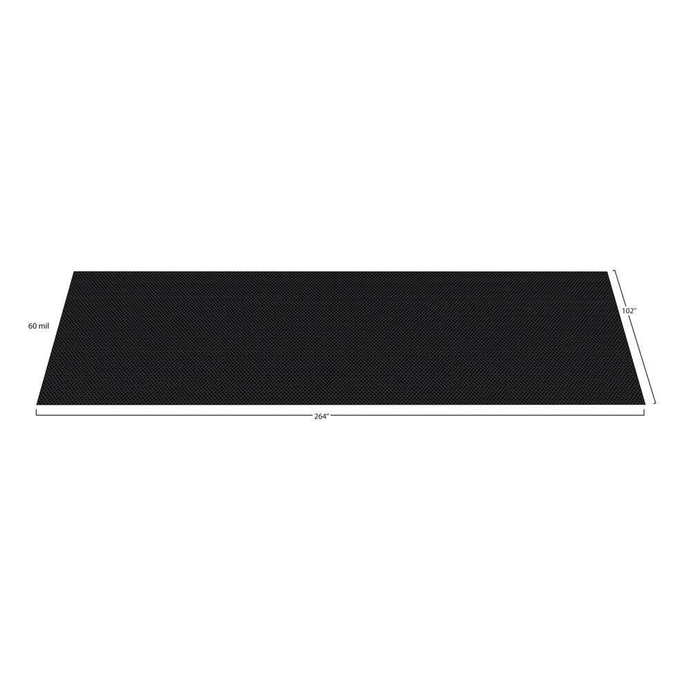 G-Floor Small Coin 8.5 ft. x 22 ft. Midnight Black Commercial Grade Vinyl Garage Flooring Cover and Protector GF60SC8622MB