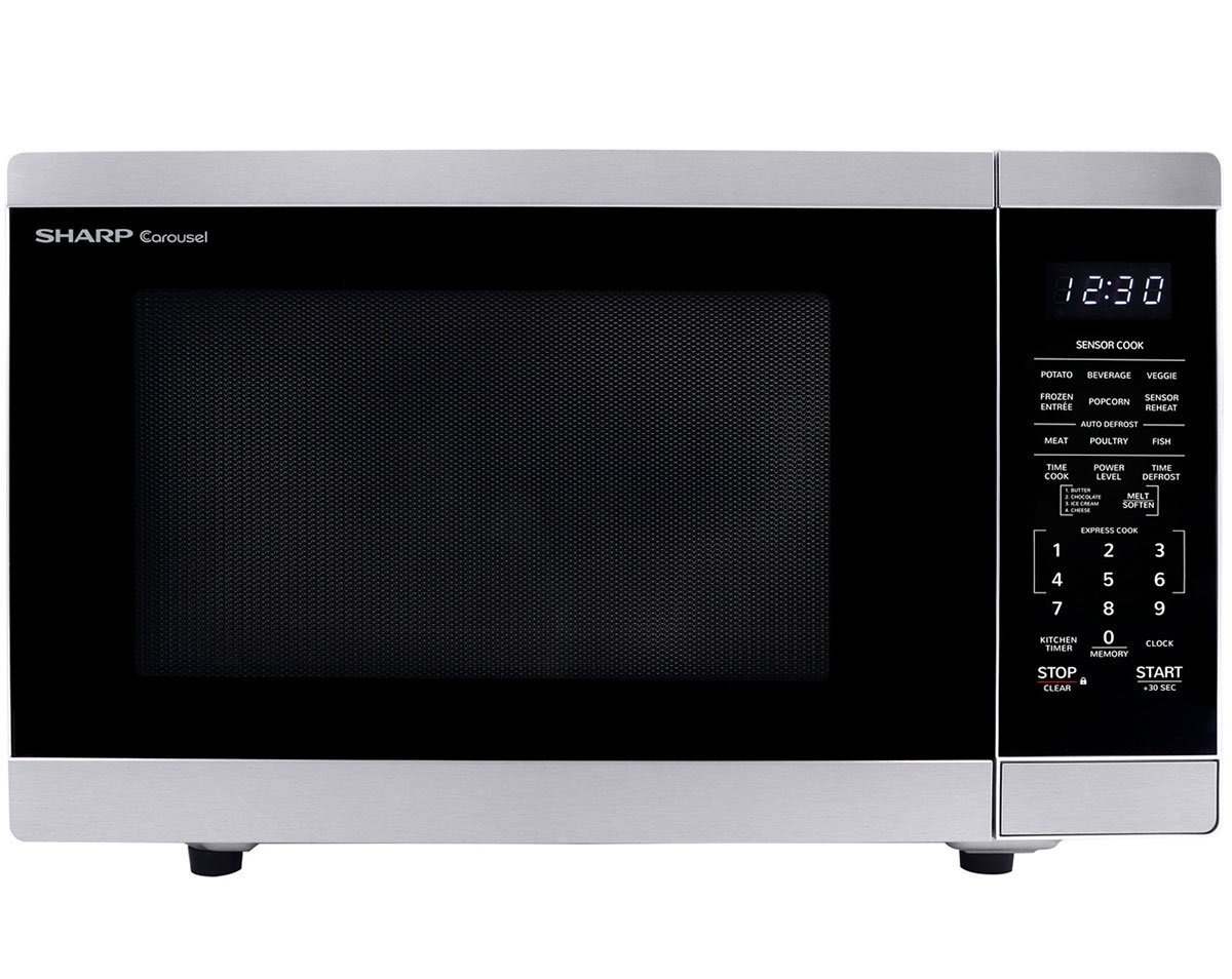 Sharp 1.4 Cu. Ft. Stainless Steel Countertop Microwave Oven With Inverter Technology