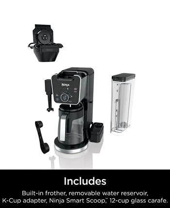 Ninja CFP301 DualBrew Pro Specialty Coffee System， Single-Serve， Compatible with K-Cups 12-Cup Drip Coffee Maker