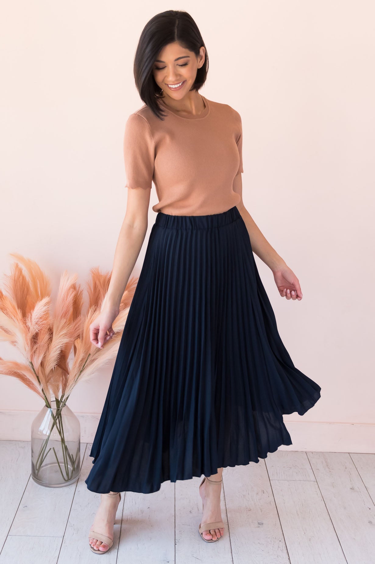 You Say I Am Loved Modest Pleat Skirt