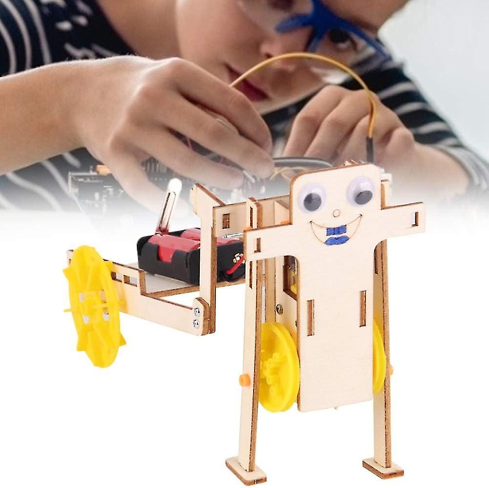 Cart Pulling Robot， Exquisite Diy Interesting Educational Toy For Children For Household(hand Cart Robot)