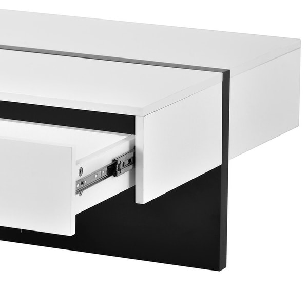 45.2'' Modern High Gloss Surface Coffee Table By Aoolive