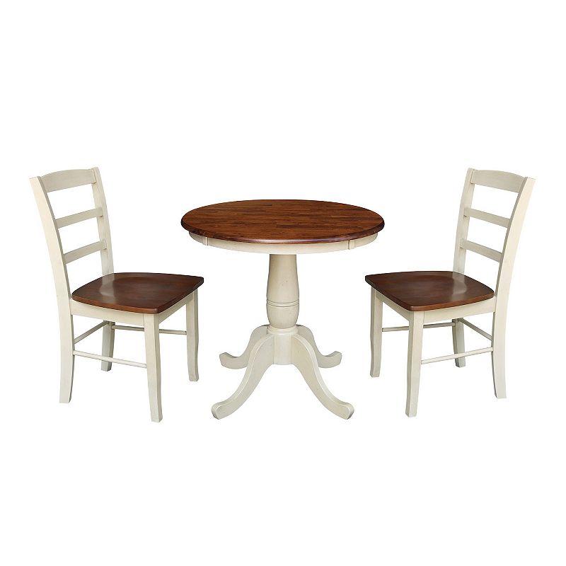 30 Round Top Pedestal Dining Table