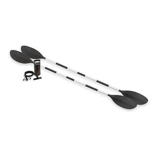 INTEX 2-Person Inflatable Kayak with Oars and Pump and 1-Person Inflatable Kayak 68307EP + 68305EP