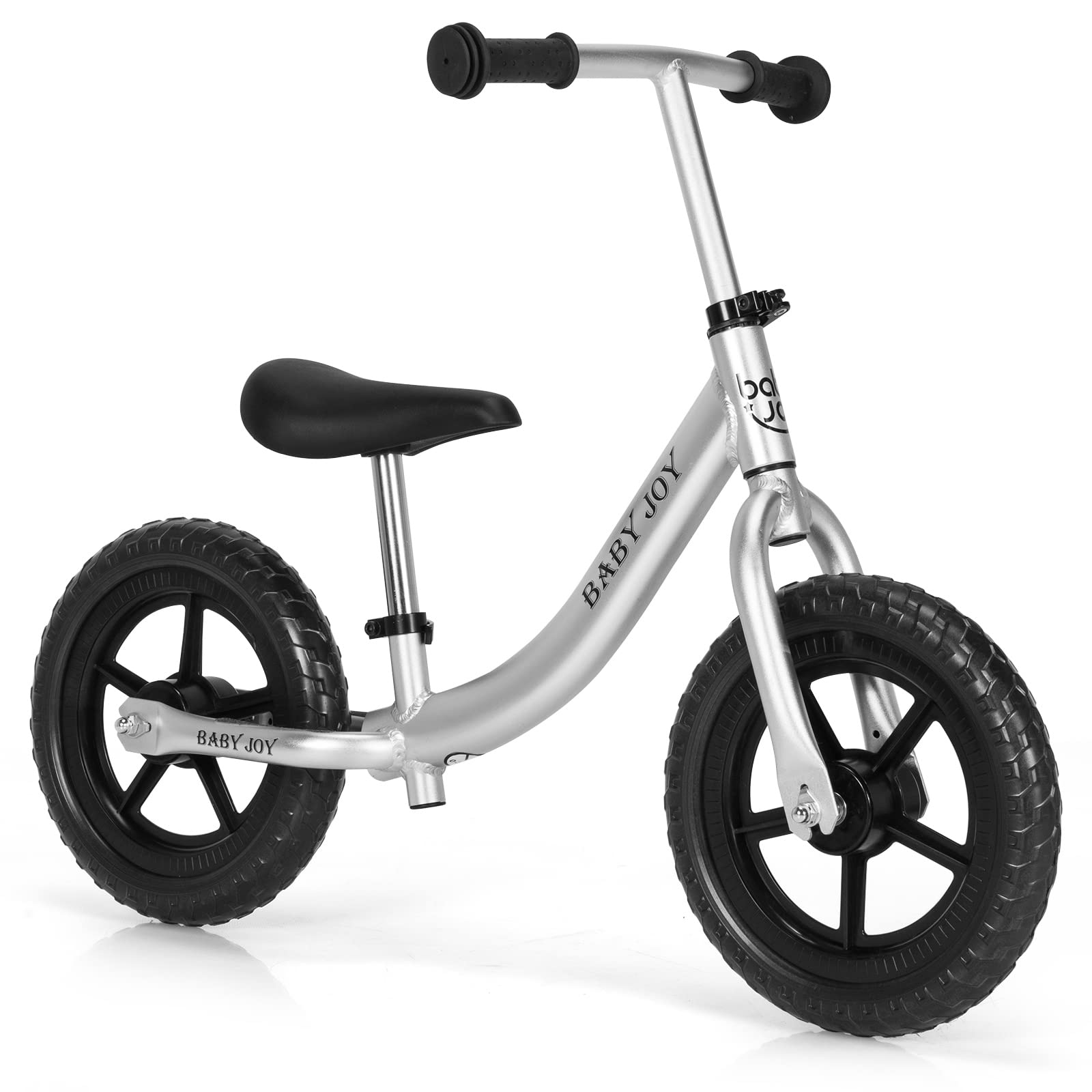 BABY JOY Kids Balance Bike, No Pedal Training Bicycle with Adjustable Handlebar & Seat