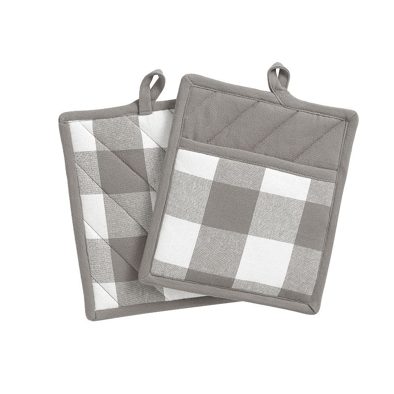 Elrene Home Fashions Farmhouse Living Buffalo Check Pot Holder Pair