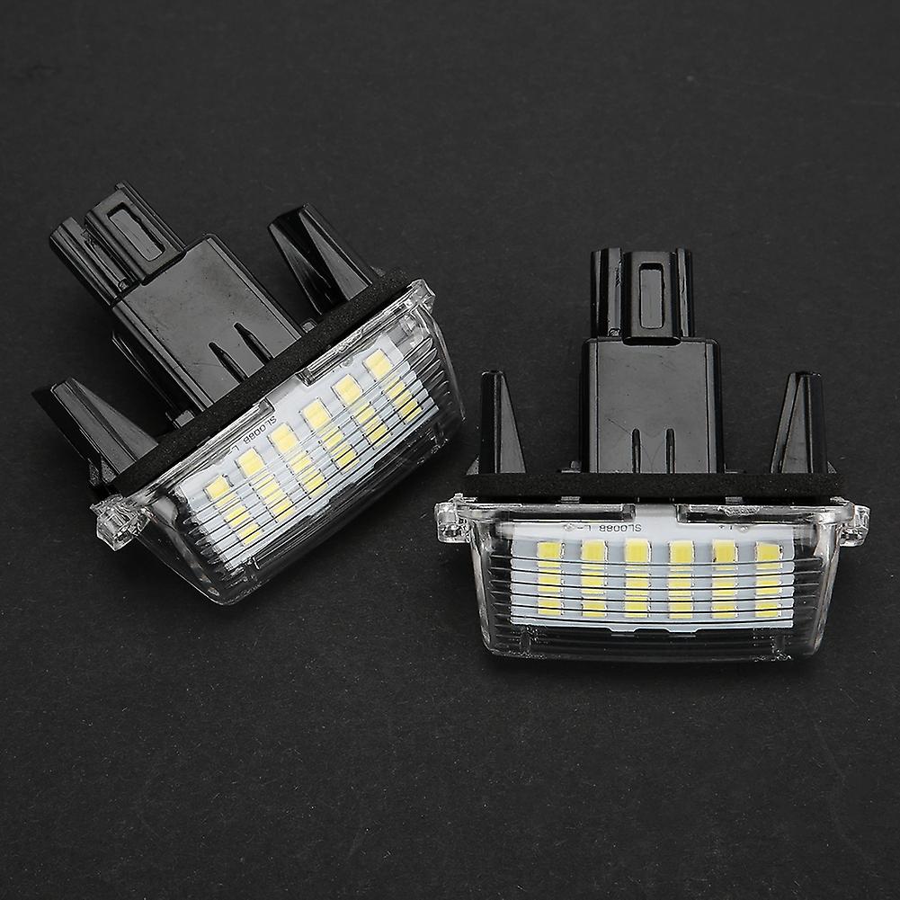 1 Pair Led Number License Plate Light Lamp Fit For Toyota Corolla 2014