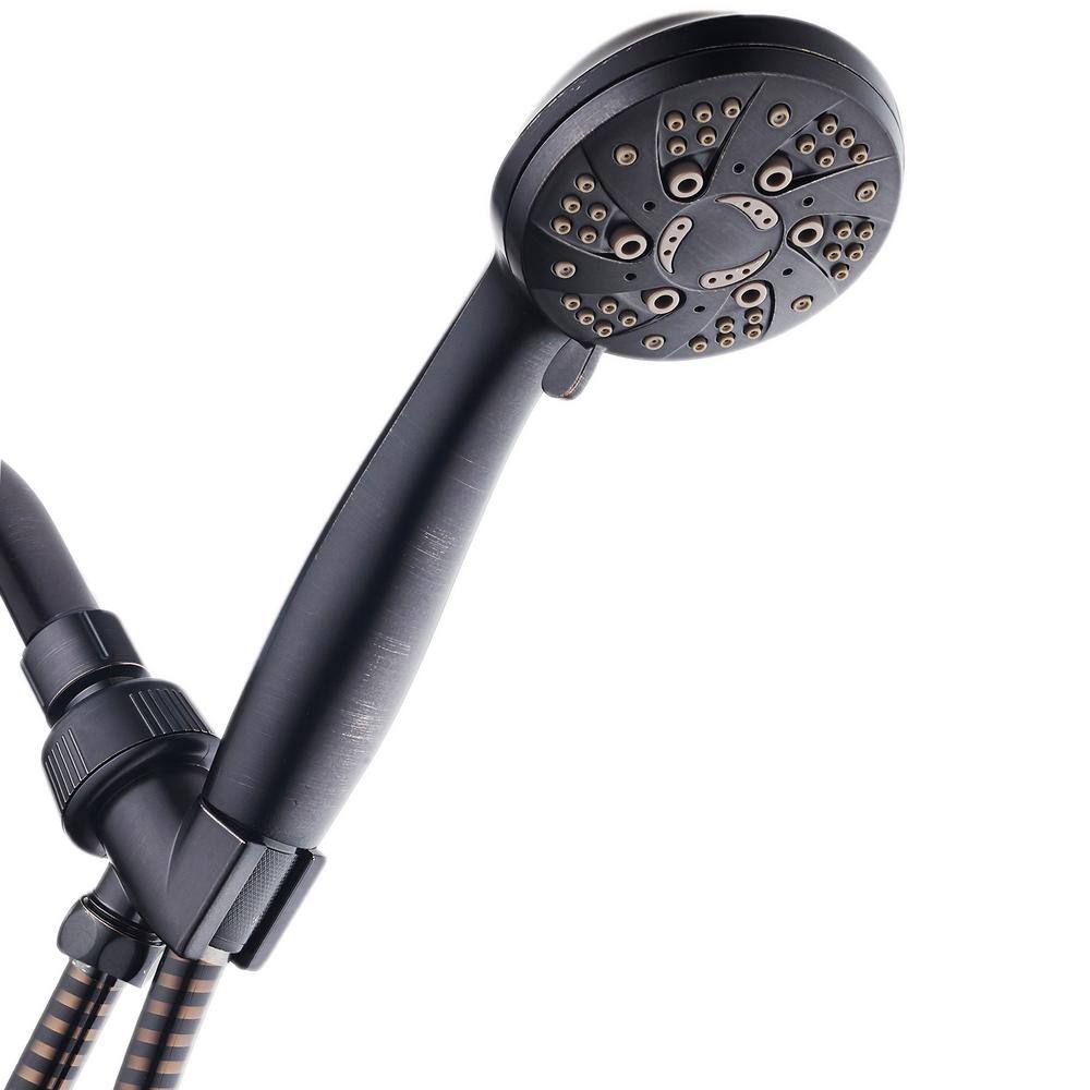 AquaDance 6-Spray 4 in. Single Wall Mount Body spray Handheld Shower Head in Oil Rubbed Bronze 9912