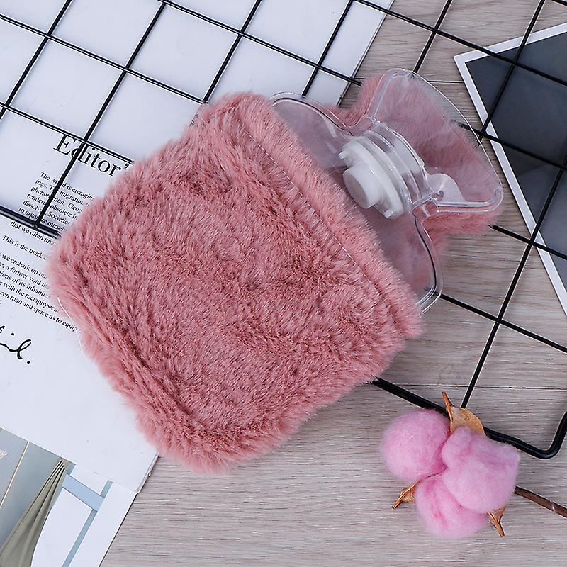 Reusable Winter Warm Heat Hand Warmer Pvc Stress Pain Relief Therapy Hot Water Bottle Bag With Knitted Soft Rabbit Cozy Cover