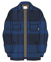 Freestyle Sherpa-Lined Overshirt - True Blue