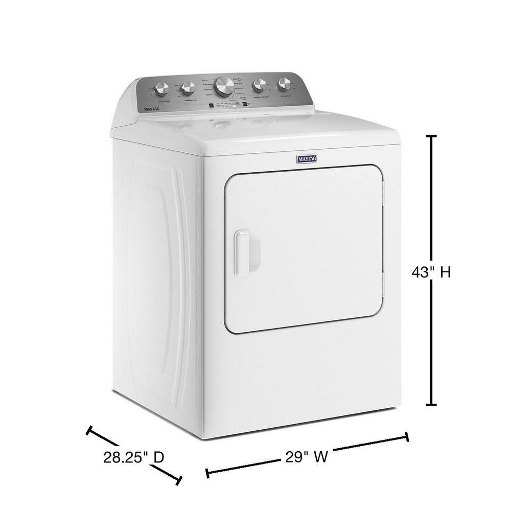 Maytag 7.0 cu. ft. Vented Gas Dryer in White MGD4500MW