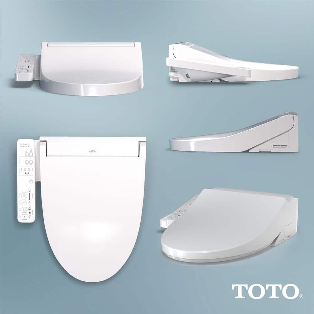 TOTO A2 Washlet Electric Heated Bidet Toilet Seat for Elongated Toilet in Cotton White