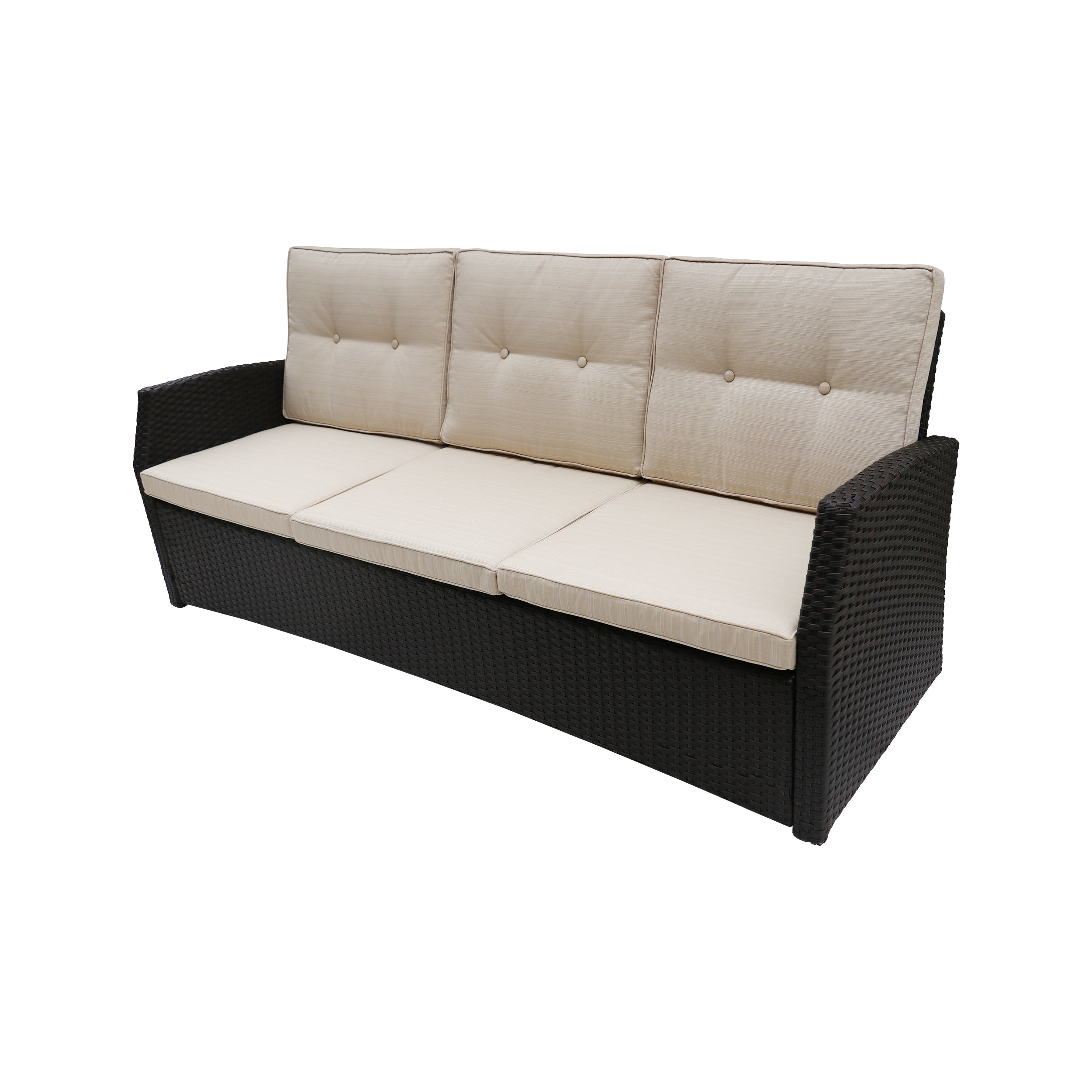 Amigo Outdoor 3 Seater Wicker Sofa