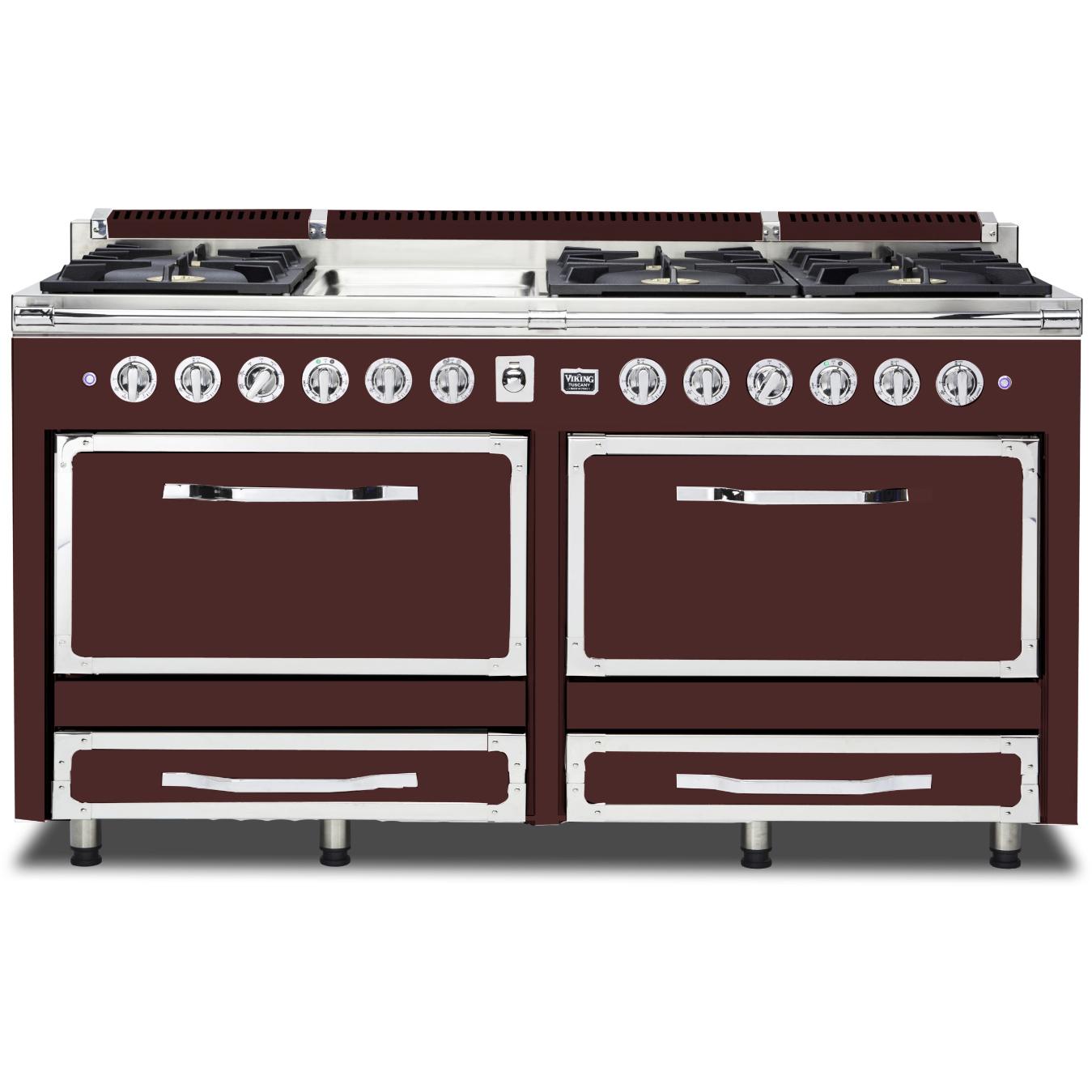 Viking 66-inch Freestanding Dual-Fuel Range with Convection Technology TVDR661-6GKA