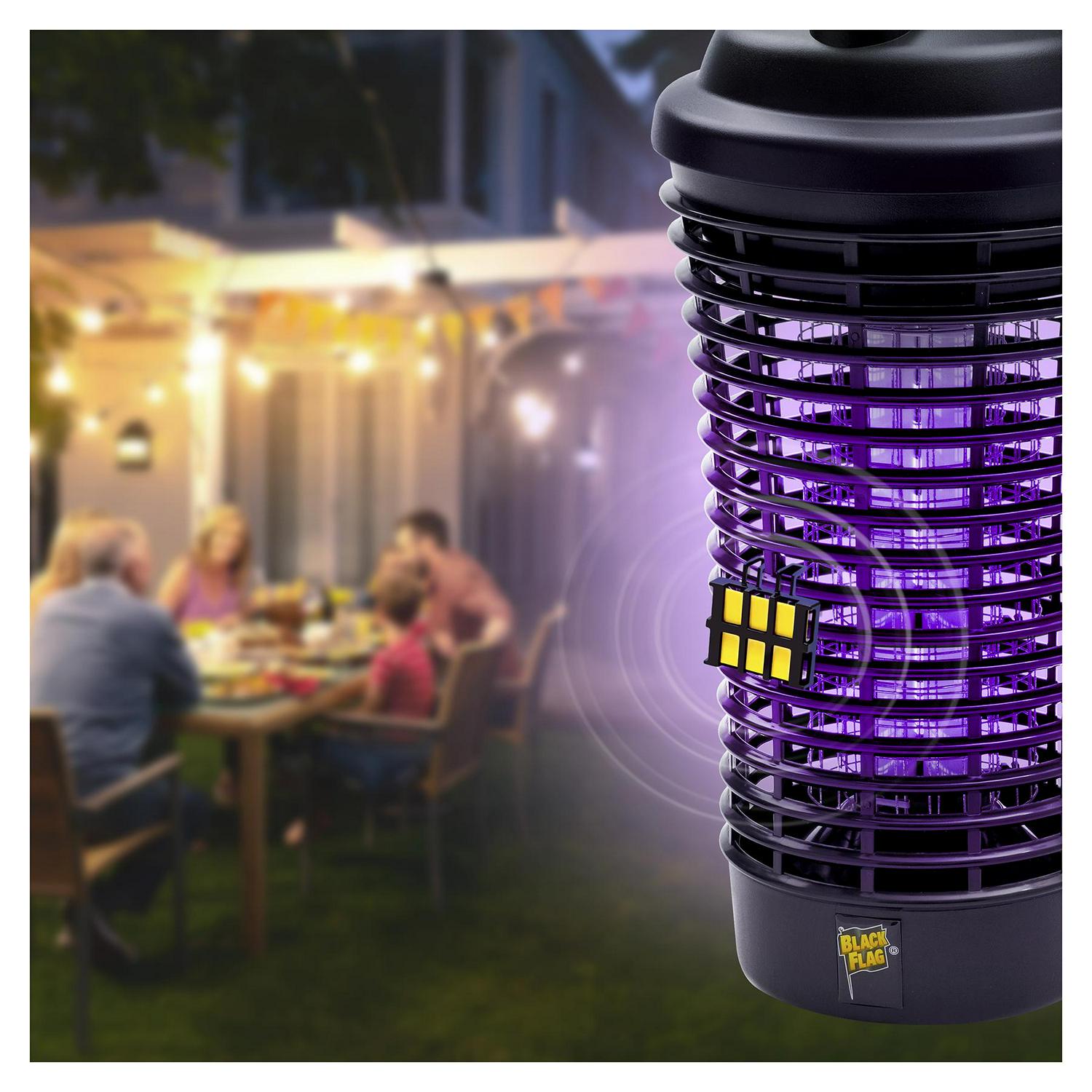 Black Flag 5500 Volt Deluxe 40 Watt Electronic Insect Killer Bug Zapper 15 Acre Coverage Black  Crowdfused