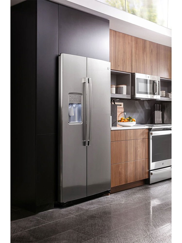 GE Profile ENERGY STAR 25.3 Cu. Ft. Fingerprint Resistant Stainless Steel Side-By-Side Refrigerator