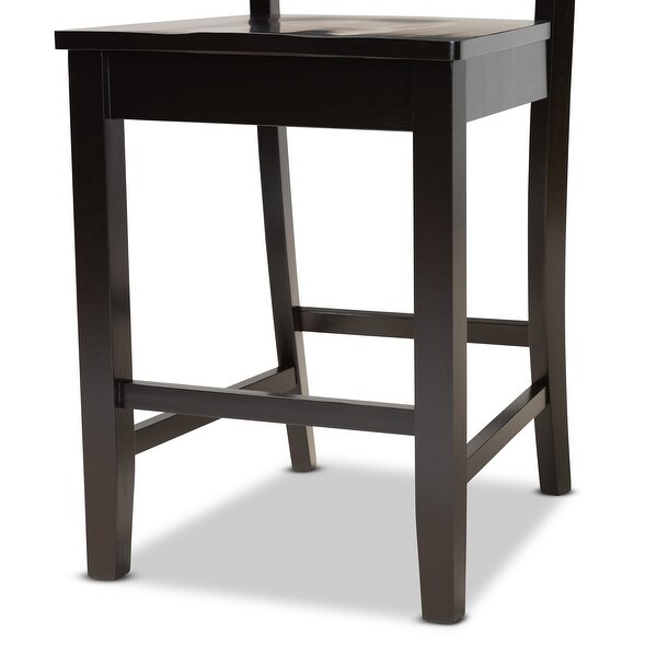 Nicolette Modern and Contemporary 2-Piece Counter Stool Set