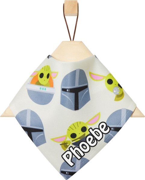 STAR WARS THE MANDALORIAN GROGU Chibi Print Personalized Dog and Cat Bandana