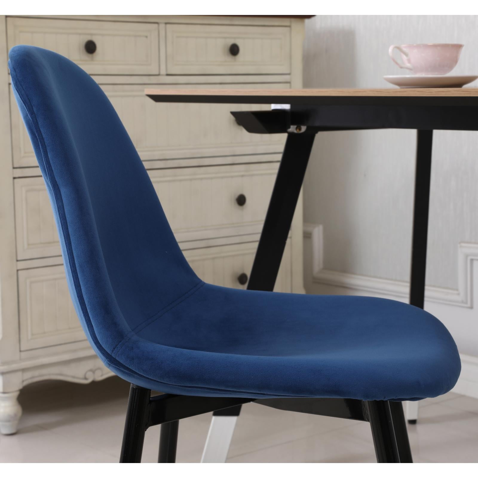 Roundhill Furniture Lassan Contemporary Fabric Dining Chair - Set of 4