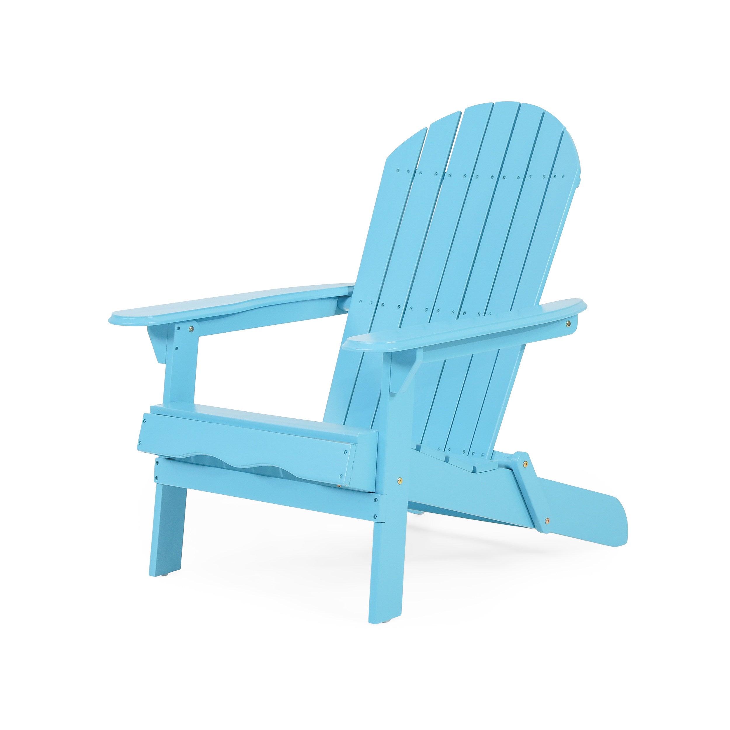 Cartagena Outdoor Rustic Acacia Wood Folding Adirondack Chair, Set of 2