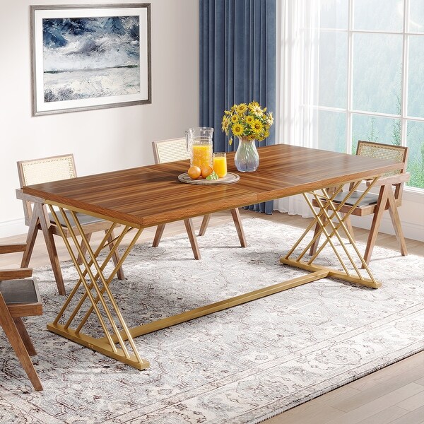 63Inch Dining Table for 46 People，Kitchen Table Dining Room Table for Living Room