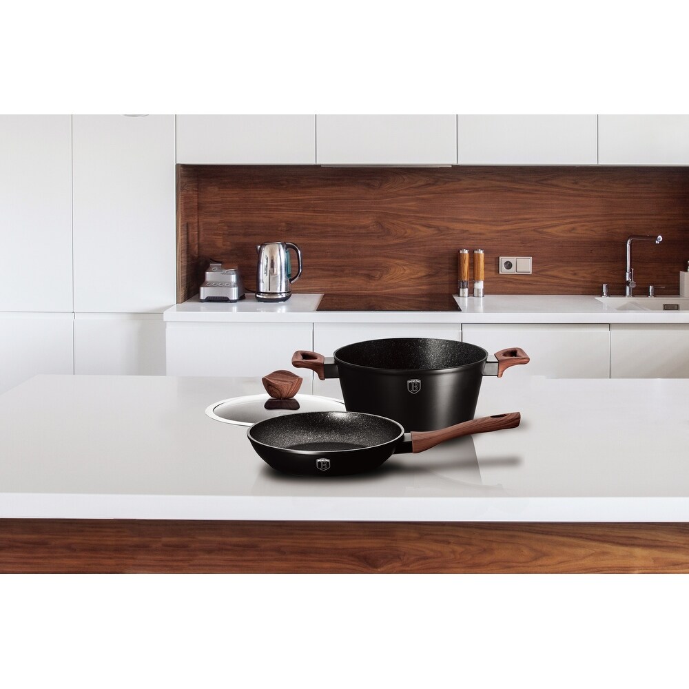 Berlinger Haus 4 Piece Cookware Set  Ebony Rosewood Collection