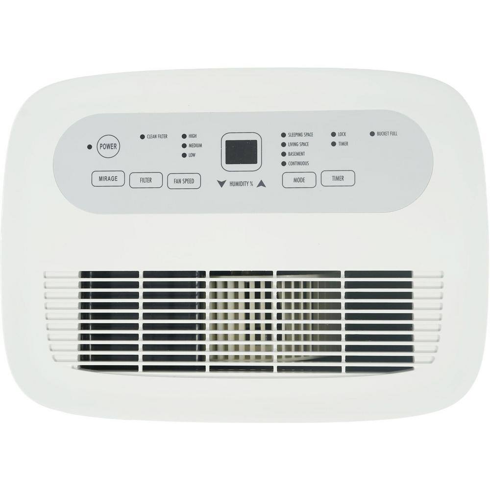 JHS 25-Pt. 1500 sq.ft. Dehumidifier in. White with LED Display Timer Wheels Auto-Restart and Shut-Off D025B-25PT