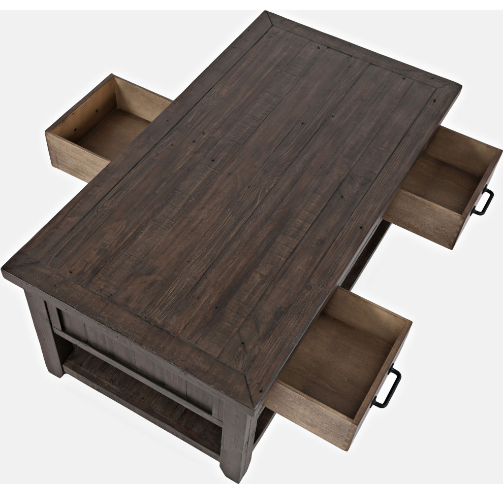 Madison County Harris Cocktail Table   Transitional   Coffee Tables   by HedgeApple  Houzz