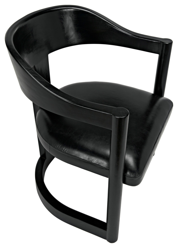 Mccormick Chair  Charcoal Black   Transitional   Armchairs And Accent Chairs   by Noir  Houzz