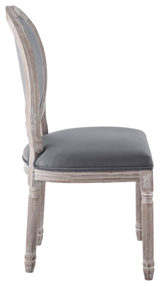 Emanate Vintage French Performance Velvet Dining Side Chair   French Country   Dining Chairs   by Modway  Houzz