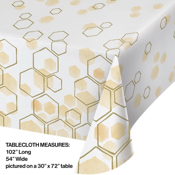 Creative Converting 354601 Honeycomb Paper Tablecl...