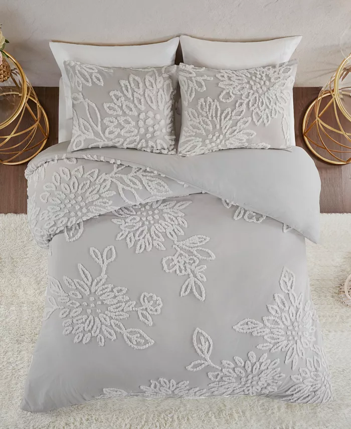 Madison Park Veronica Floral 3-Pc. Duvet Cover Set， Full Queen