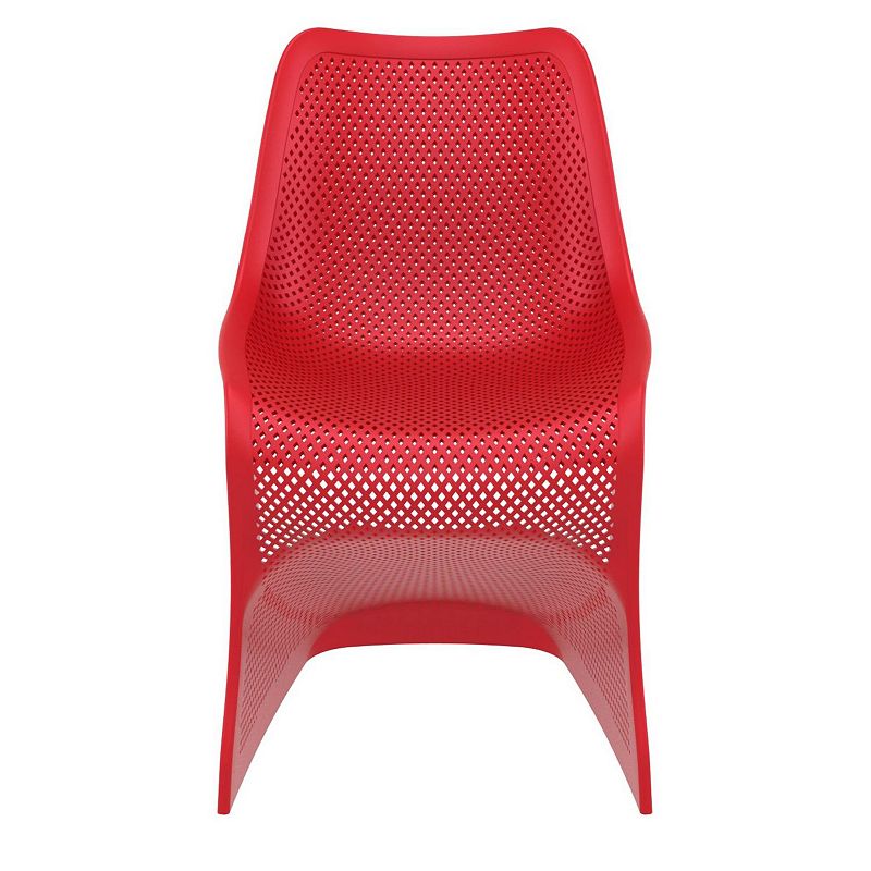 33.5 Red Outdoor Patio Dining Chair