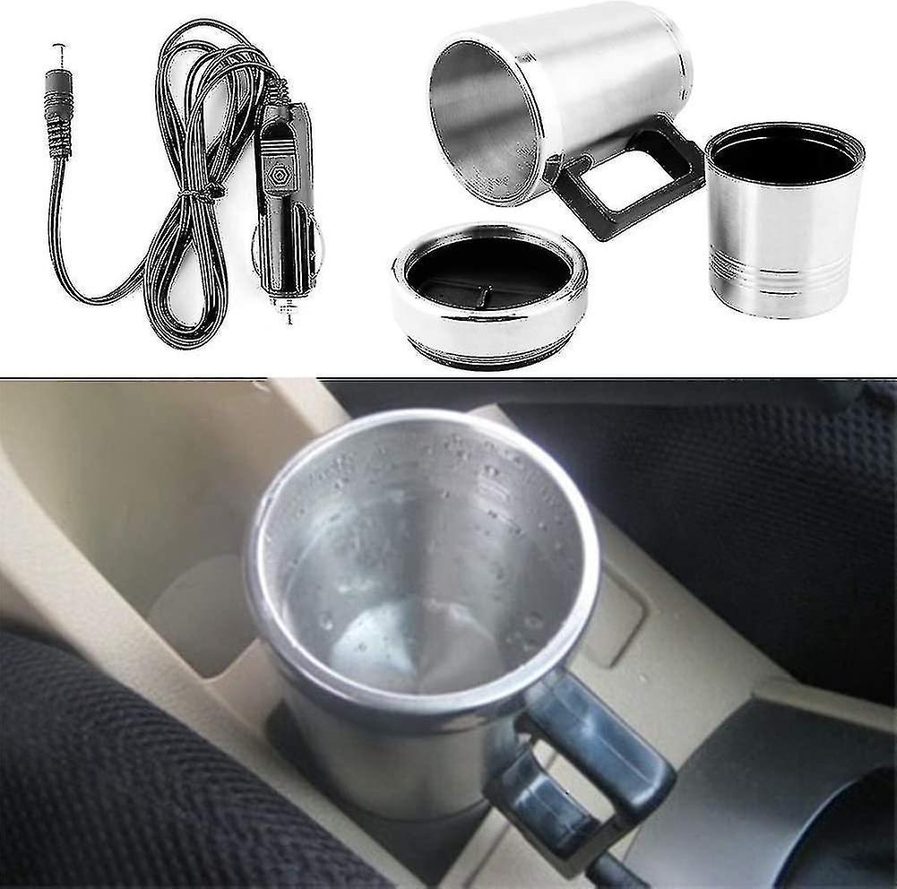 12v Kettle Car Water Heater Stainless Steel Electric Kettle Water Heating Cup For Coffee Tea