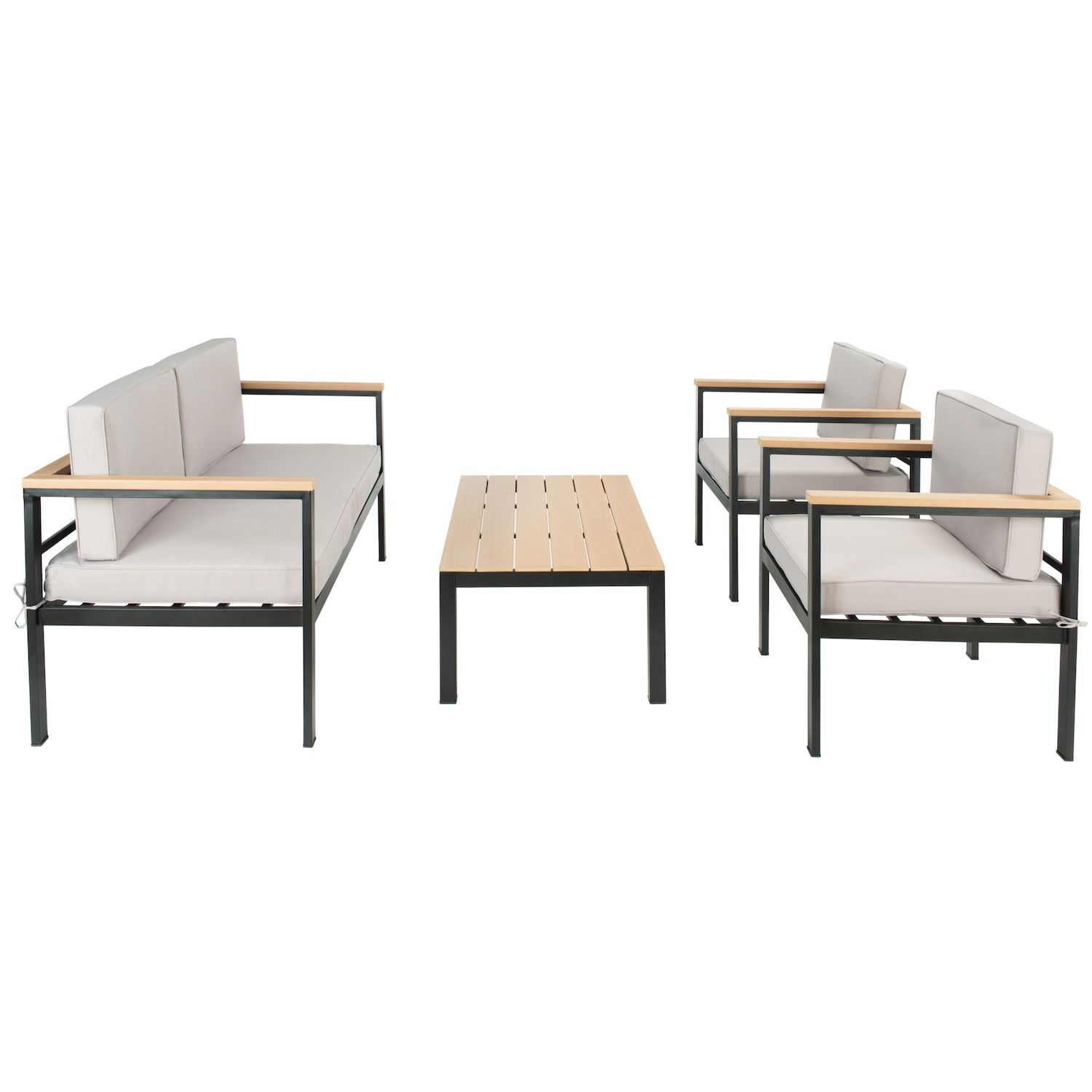 Safavieh Hendor Loveseat， Chair and Coffee Table 4-piece Set