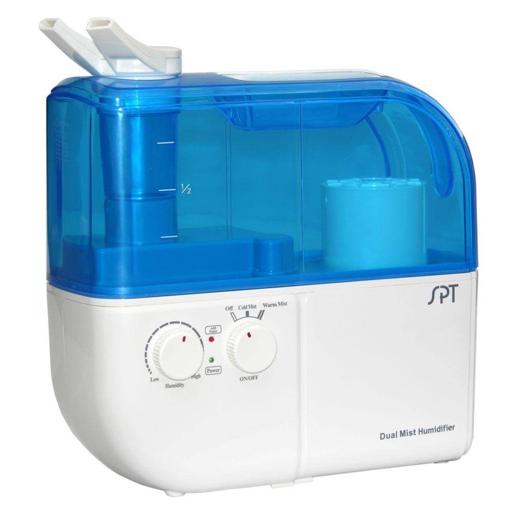 SPT 1.05 Gal. 500 sq. ft. Dual-Mist (WarmCool) Ultra-Sonic Humidifier SU-4010A