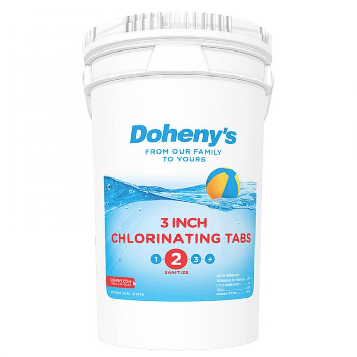 Doheny’s 3 in Chlorine Tabs, 50 lb